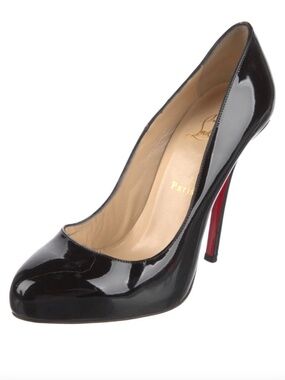 Christian Louboutin Black Patent Leather Pumps